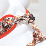 Arnés Ajustable para Perro Mariposa Naranja