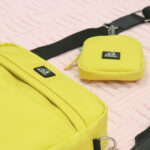 Bolsa de treinamento para caminhadas para cães amarelo damasco claro