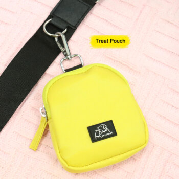 Saco de adiestramiento para pasear perros amarillo albaricoque claro