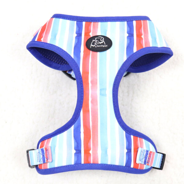 LV20 Watercolor Stripes Adjustable Dog Harness