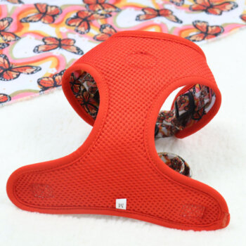 Arnés Ajustable para Perro Mariposa Naranja