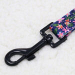 Correa para perro azul marino floral