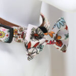 Nœud Papillon Chien Fleurs Sauvages