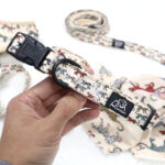 collar de perro con estampado de leopardo