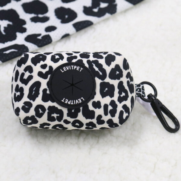 Saco para cocô de cachorro leopardo preto
