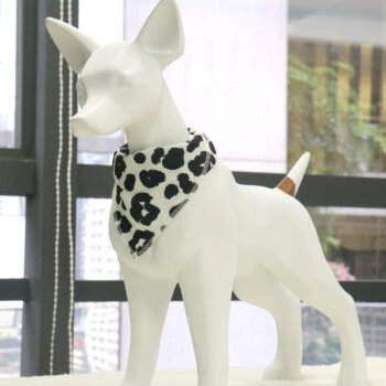 Black Leopard Dog Bandannas