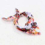 Pañuelos para perros con diseño de mariposa naranja
