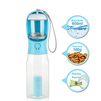 Botella de agua de viaje para perros de Paiqipet