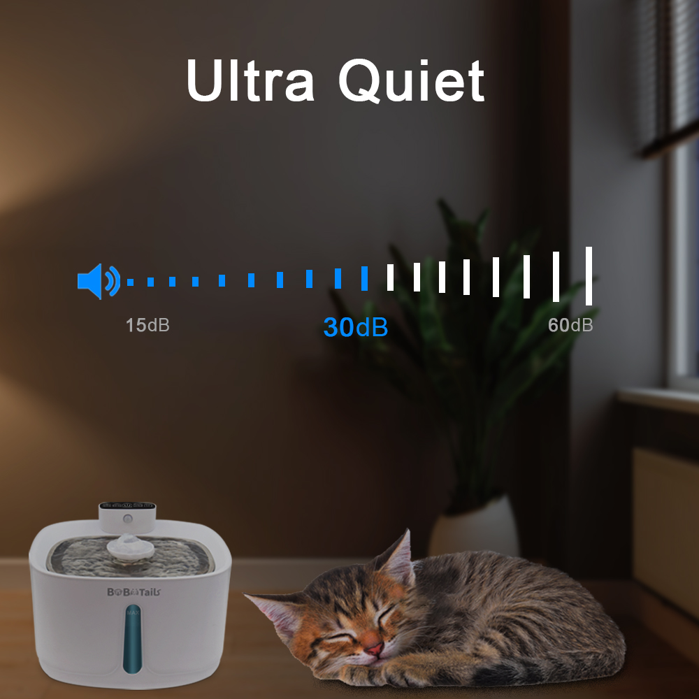 fonte de água silenciosa para gatos da Paiqipet