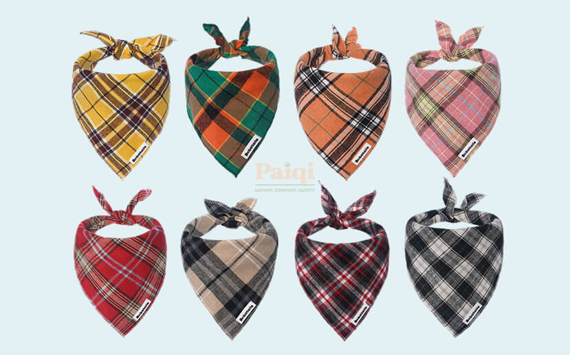 paiqipet dog bandana options