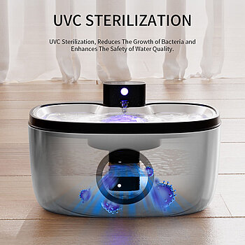 Fontaine à eau pour chat en acier inoxydable