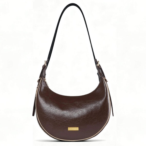 chocolate brown dog walking bag