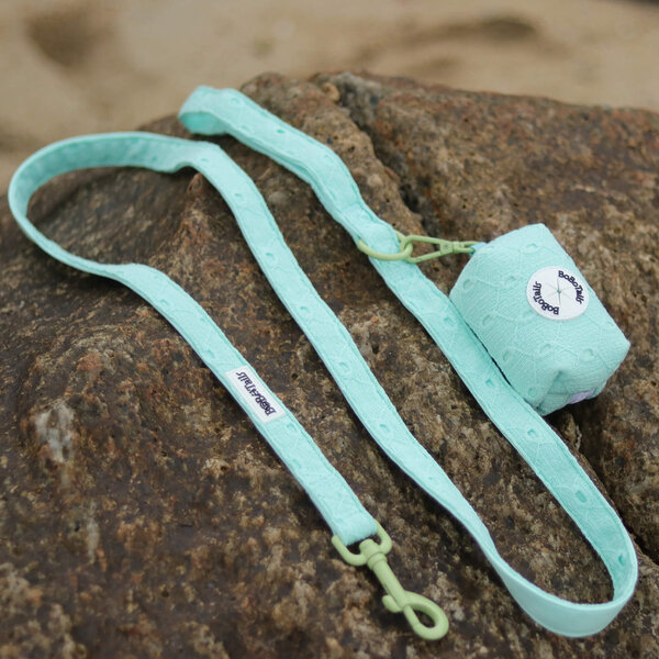 silk embroidered dog leash