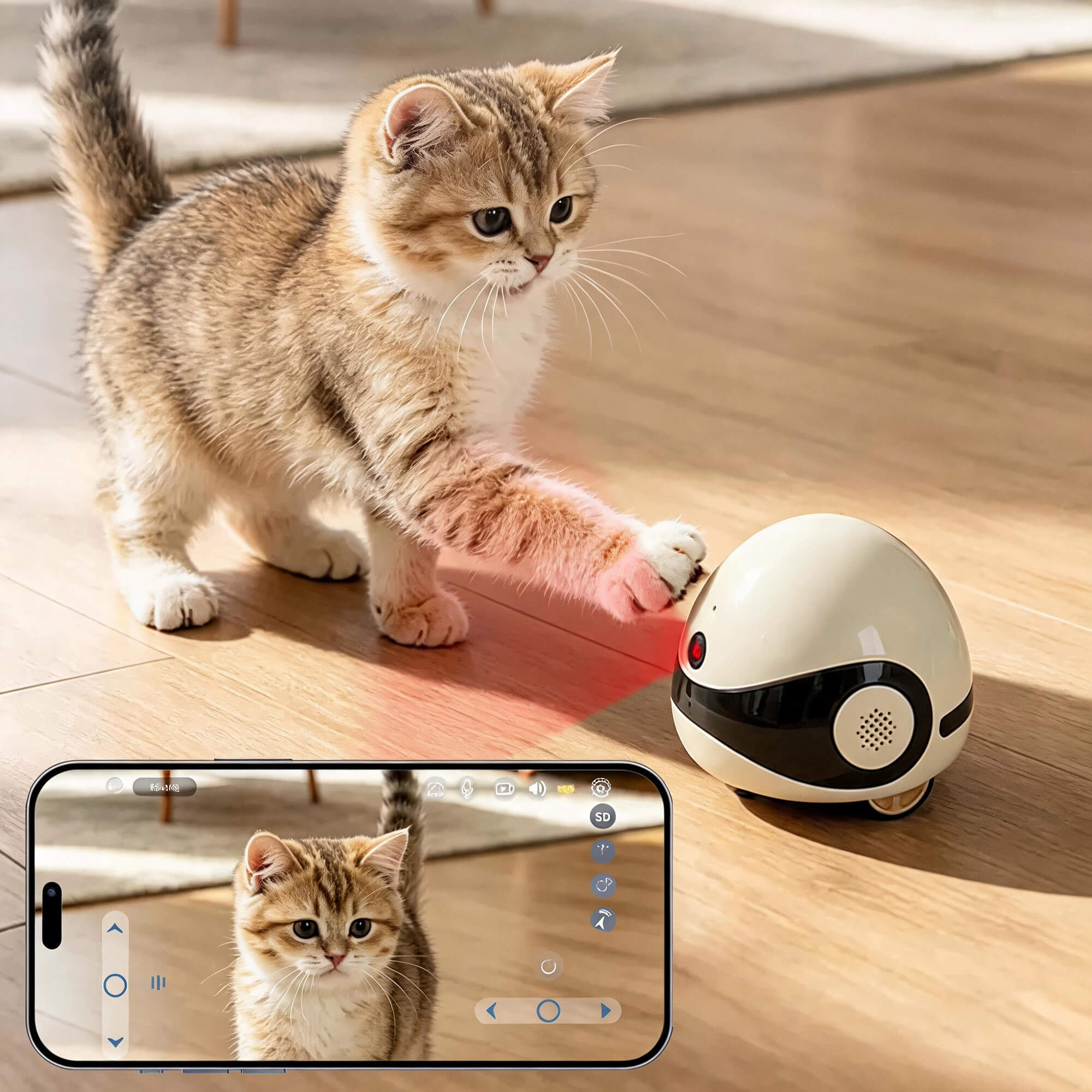 two-way audio pet camera